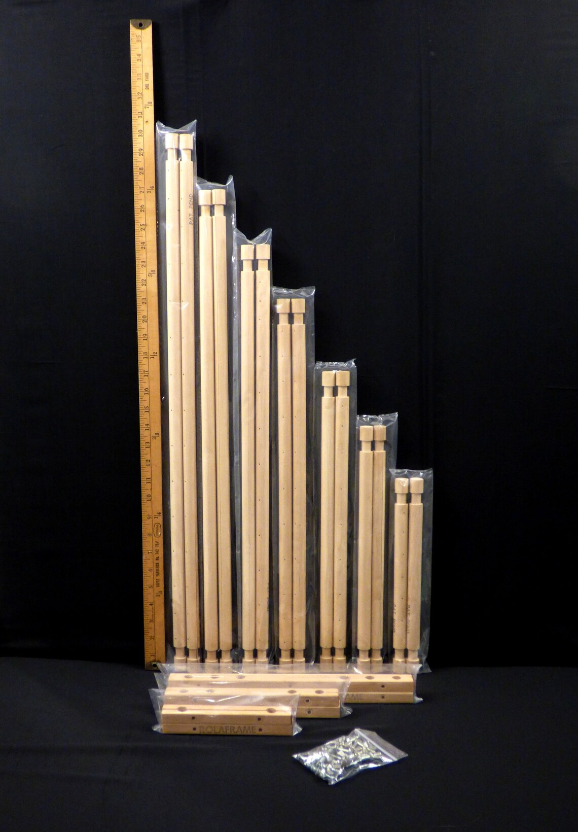 RolaFrame Wood Scroll Needlework Frames Complete Set 7 Roller Etsy