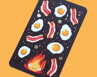 Bacon, Eggs and Fire Gold Foil Bookmark | Anime Manga Bookish Gift