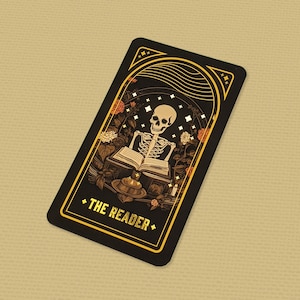 Marcapáginas de Tarot Místico de Lámina Dorada del Lector / Regalo para amantes de los libros