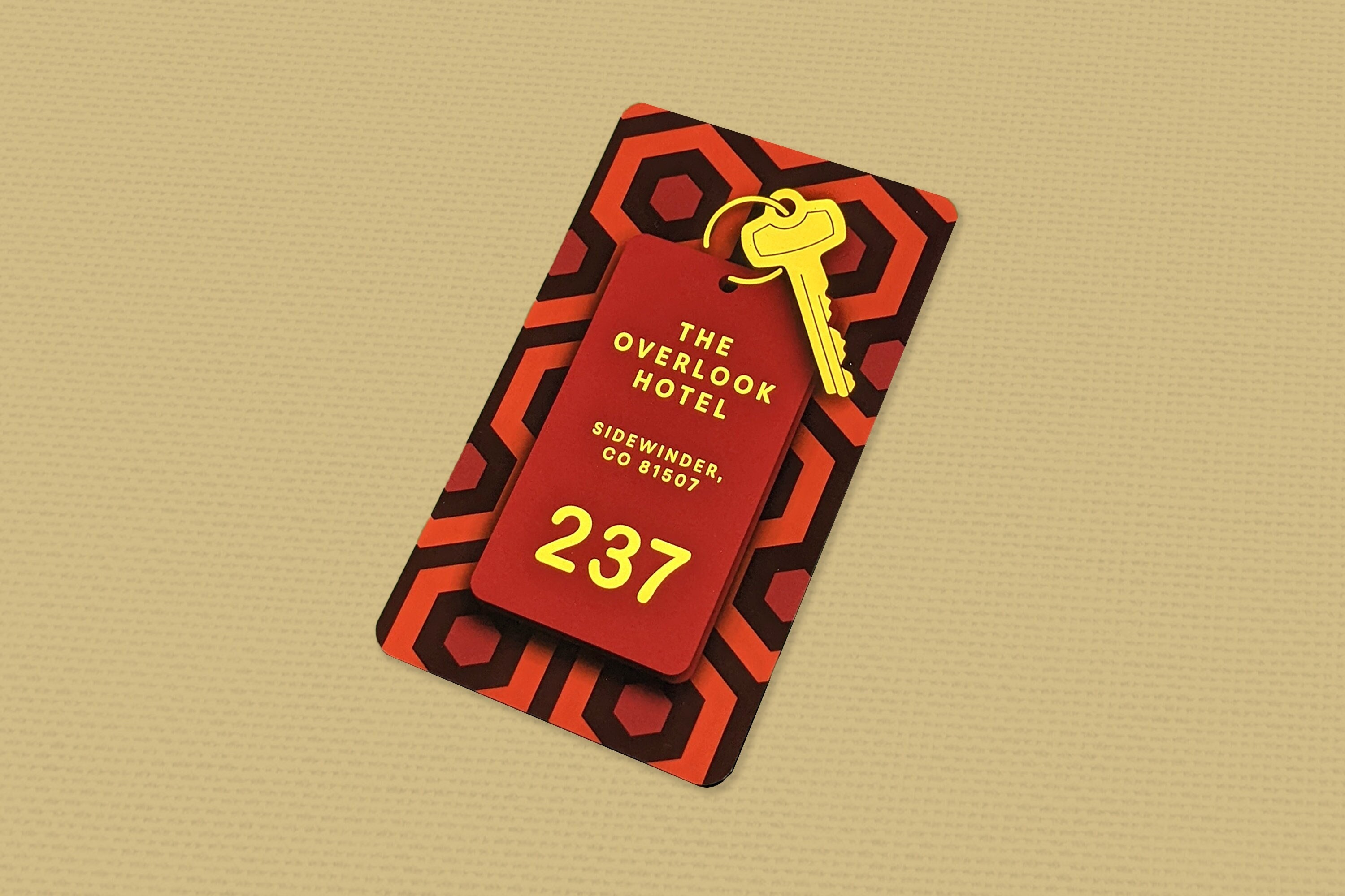 シャイニング オーバールックホテル ゴールドルーム チケット プレート The Shining Limited Edition 24k Gold Plated The Overlook