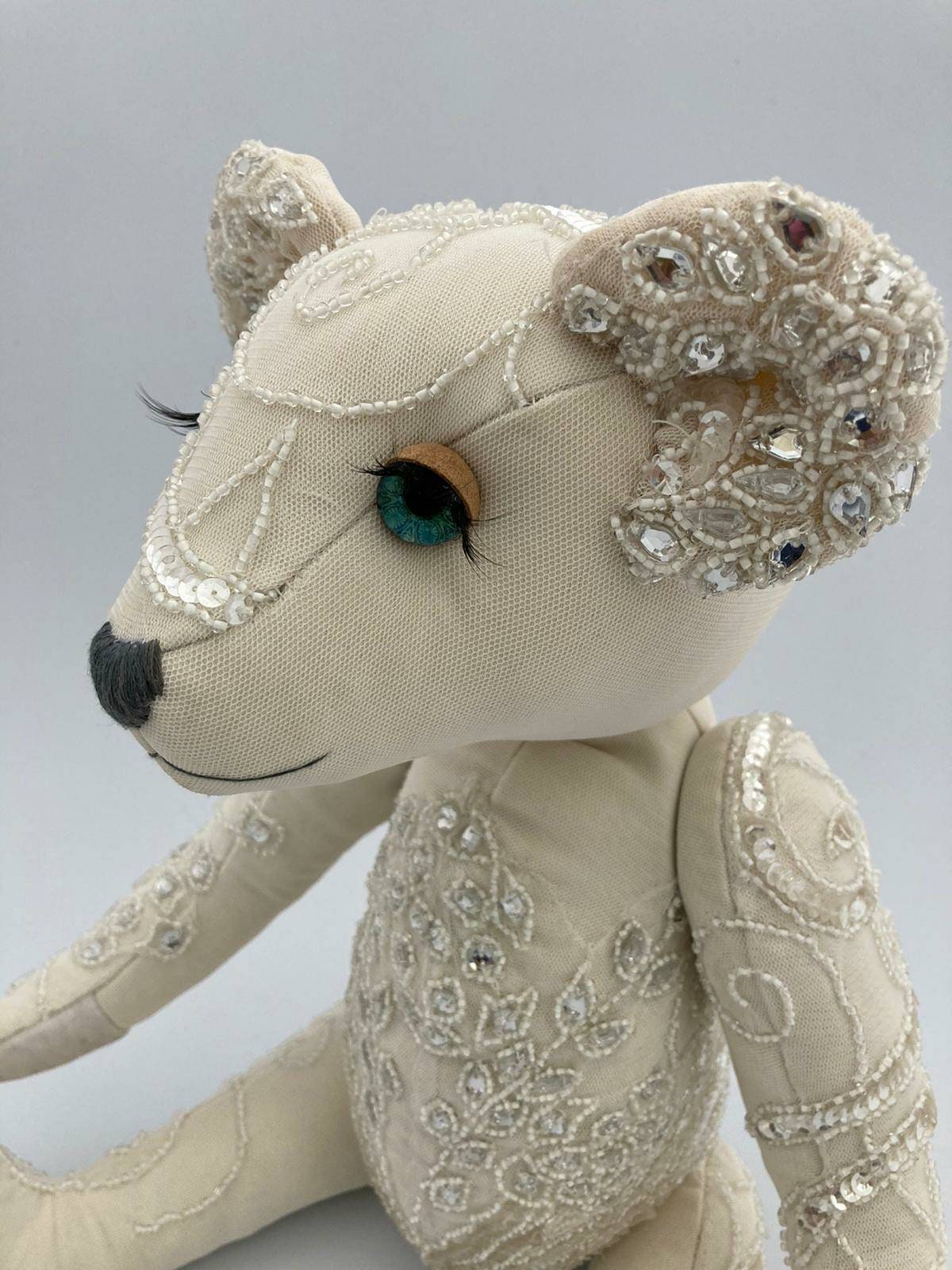 Your Own Wedding Dress Bear Wedding Keepsake Made to Order