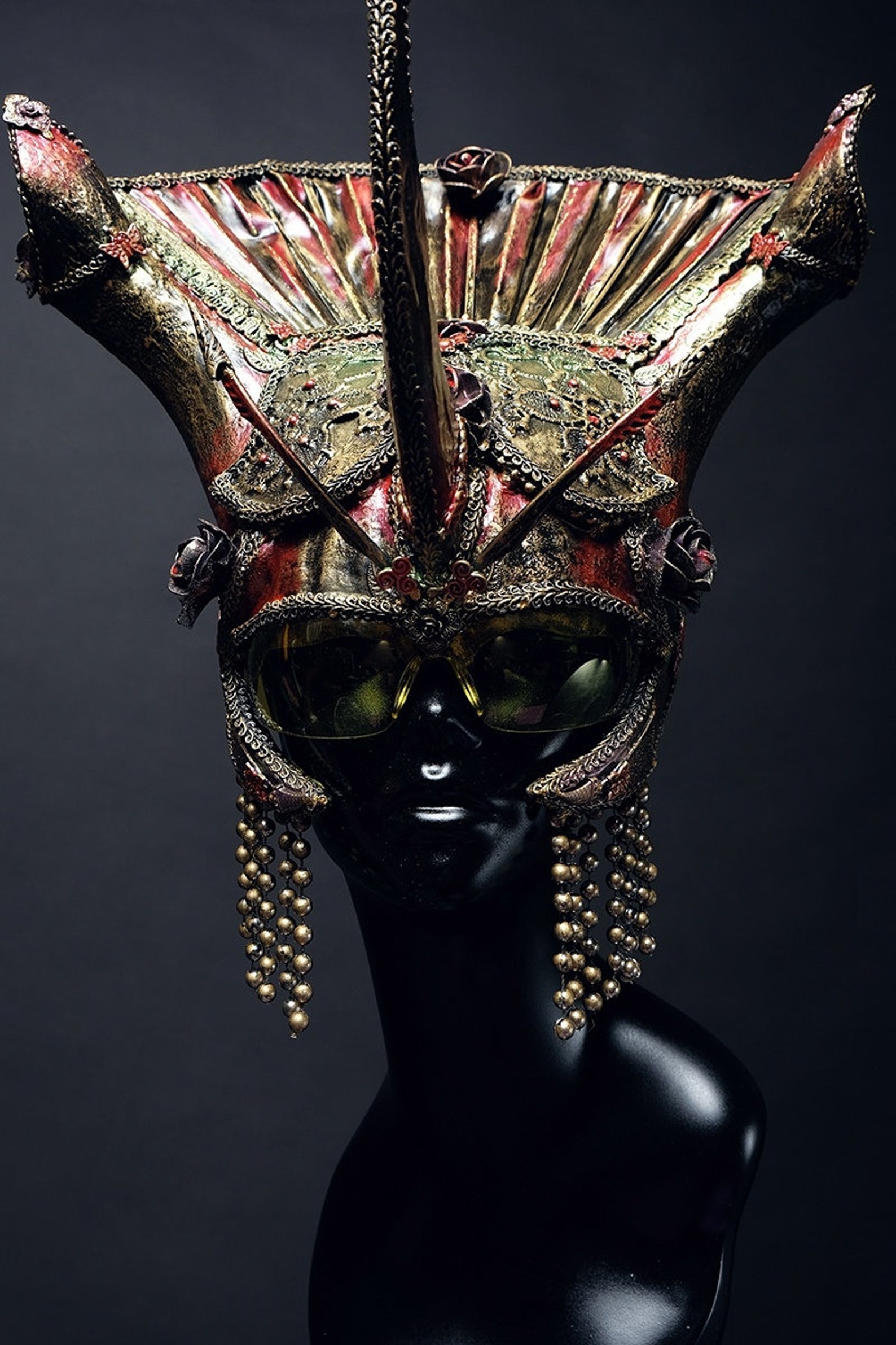 Unique handmade fantasy horn headpiece Etsy