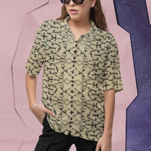 Shipibo short sleeves men&#39;s shirt.