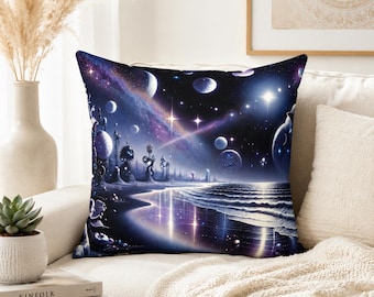 Cosmic Pillow: Galaxy Nebula Star Home Decor