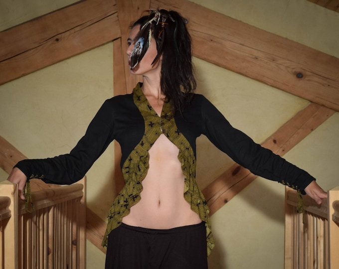 Victorian Steampunk Tail Jacket: Cotton Drill Regency Vest