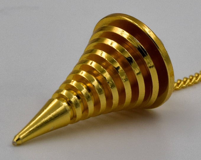 Gold plated Egyptian Pendulum, divination pendulum, Oracle, Pendulum Radiesthesie, Esotérique, Divination