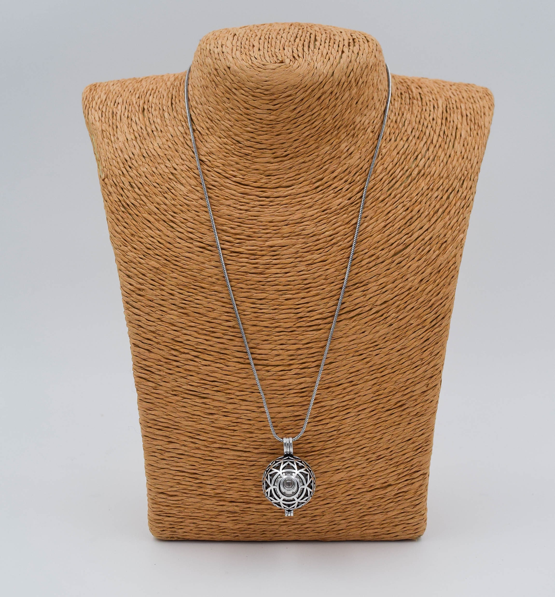 Silver Plated Maternity Bola Necklace: Harmony Baby Amulet image 4