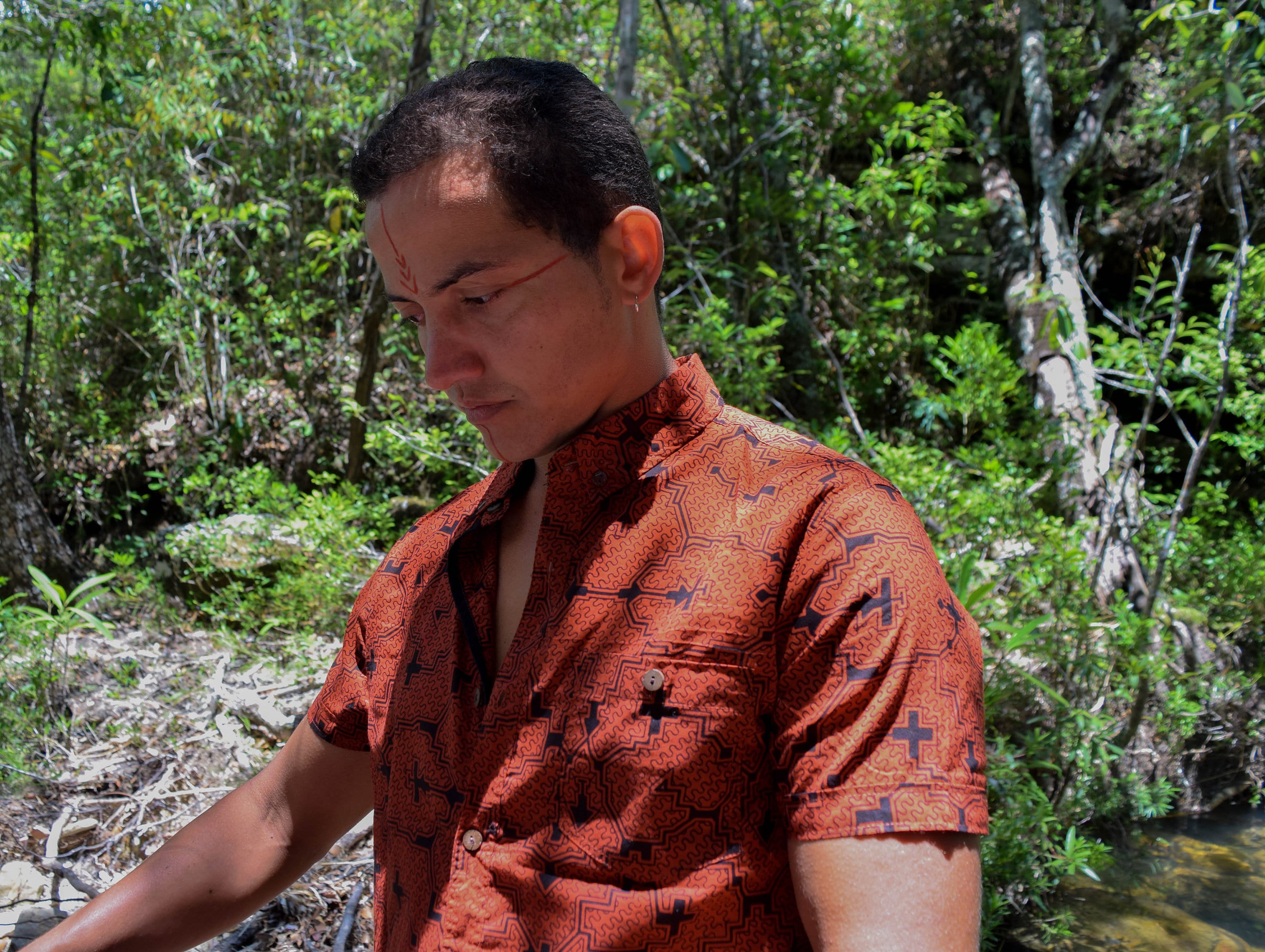 Red Shipibo Patterned Men& image 6