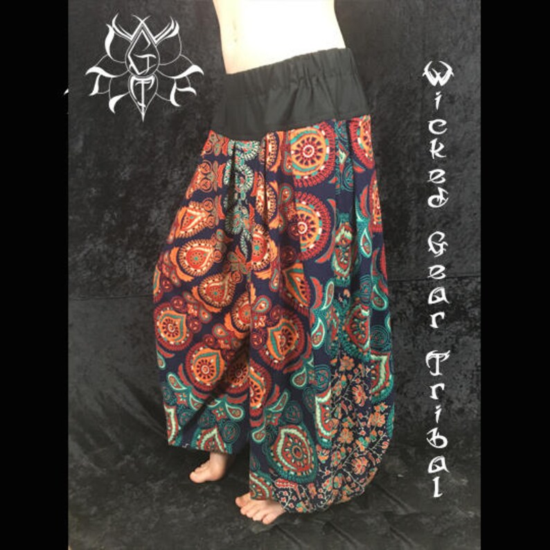 CUSTOM Fit Your Tapestry Choice Cotton Belly Dance Pantaloons Etsy
