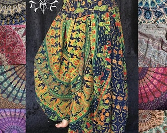 CUSTOM fit your tapestry choice cotton belly dance pantaloons harem pants tapestry pants tribal dance pants boho pants