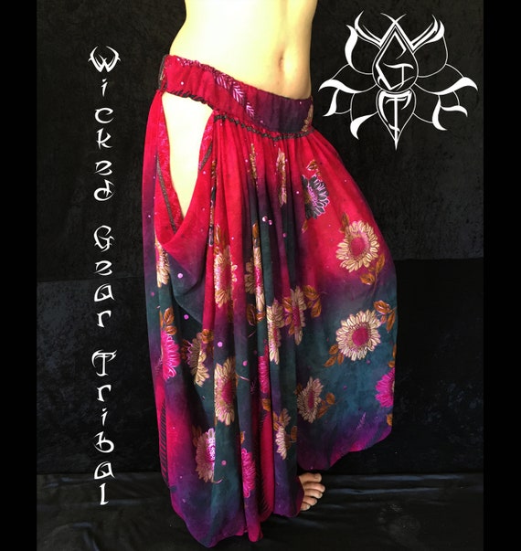 Custom Fit Side Swag Sari-loons, Open Hip Pantaloons, Drop Custom Fit Side Swag Sari-loons, Open Hip Pantaloons, Drop