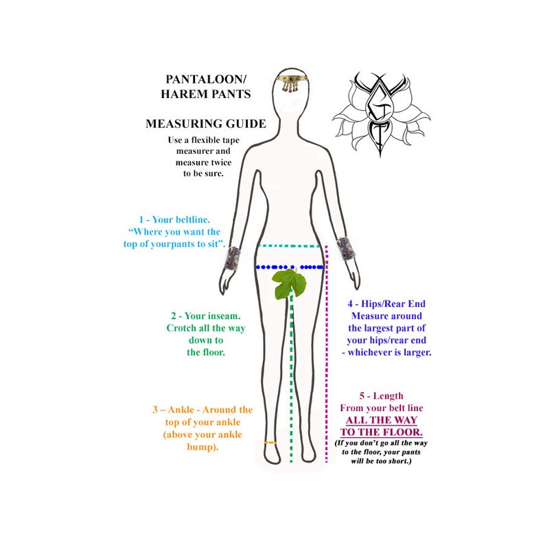 CUSTOM Fit Your Tapestry Choice Cotton Belly Dance Pantaloons Etsy