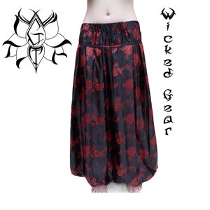 Four yard CUSTOM FIT brocade belly dance pantaloons harem pants tribal pantaloons belly dance pants bellydance pantaloons womens pantaloons