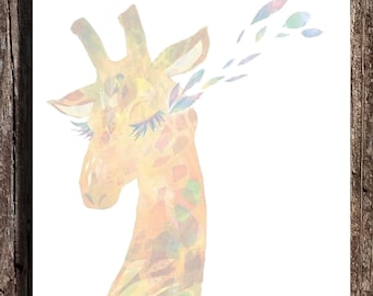 Personalized Giraffe Notepad Set: Giraffe Lover Gift
