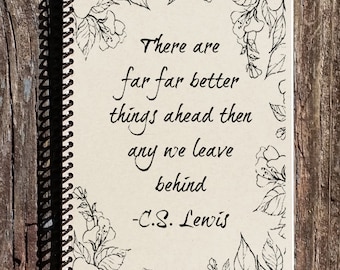 CS Lewis Quote Journal: Motivational Kraft Notebook