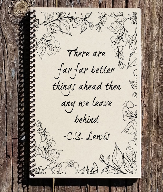 CS Lewis Quote Journal: Motivational Kraft Notebook