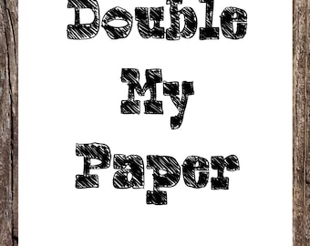 Double My Paper