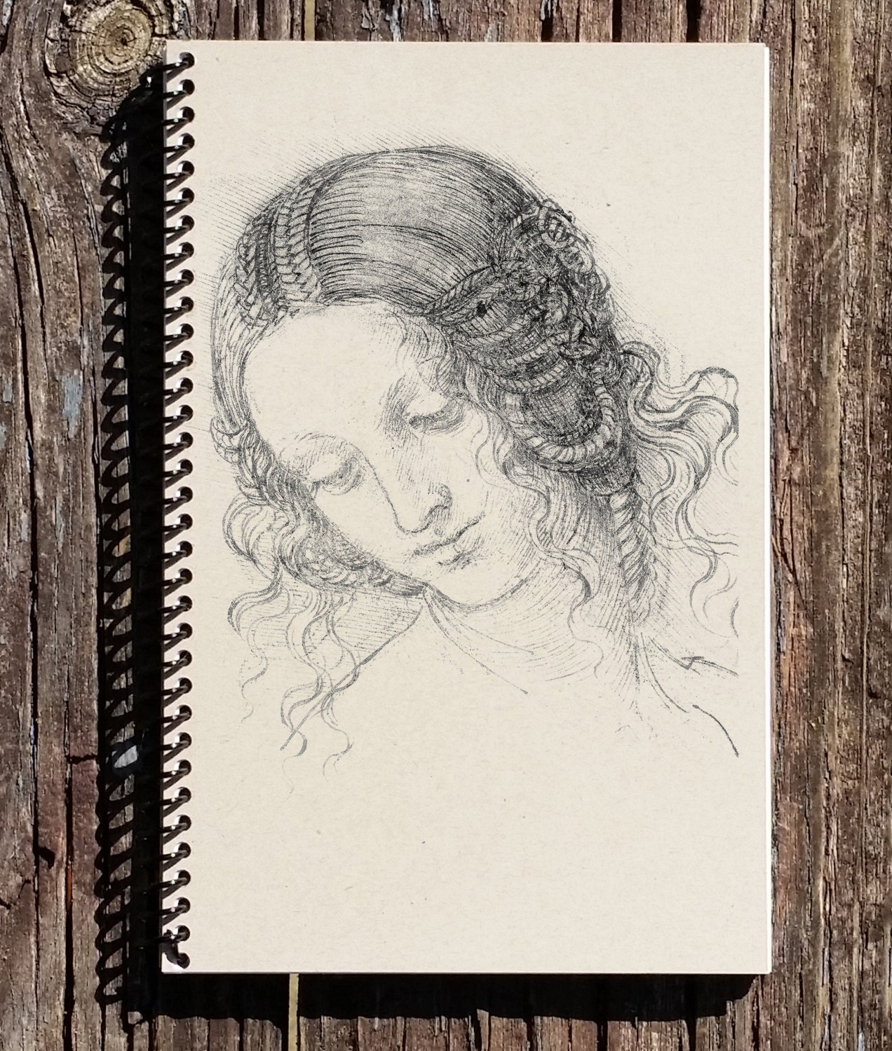 Vitruvian Man V2, Hard Cover Sketchbook, Leonardo Da Vinci Drawing