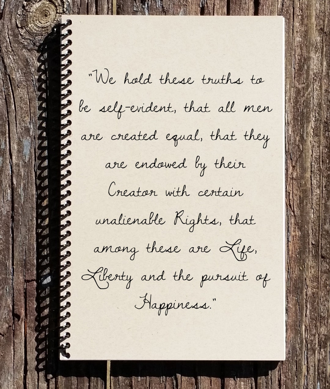 Declaration of Independence Journal: Recycled Kraft Paper Notebook - Etsy
