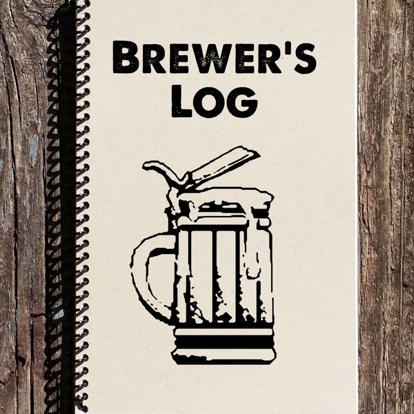 Brewing Log Book Etsy