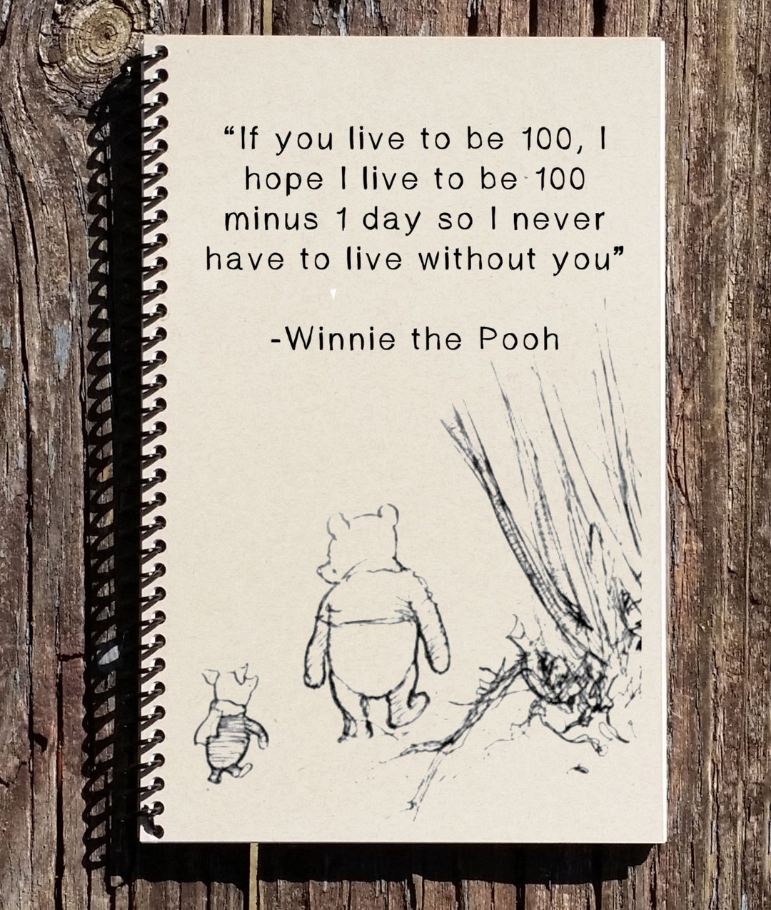 Spiral Bound Journal With Tab Dividers Lined Pages Pooh Bear Innovative ...
