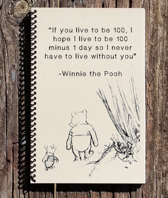 if you live to be a hundred winnie the pooh greeting card