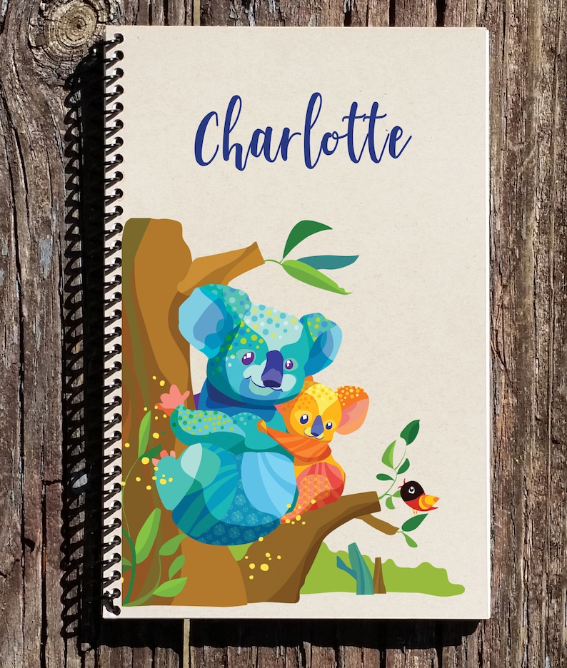 Koala Personalized Notebook Personalized Journal Koala Etsy