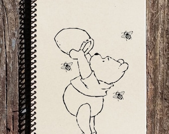 Winnie the Pooh Spiral Notebook - Winnie the Pooh Journal - Winnie the Pooh Gift Ideas - Pooh Gifts