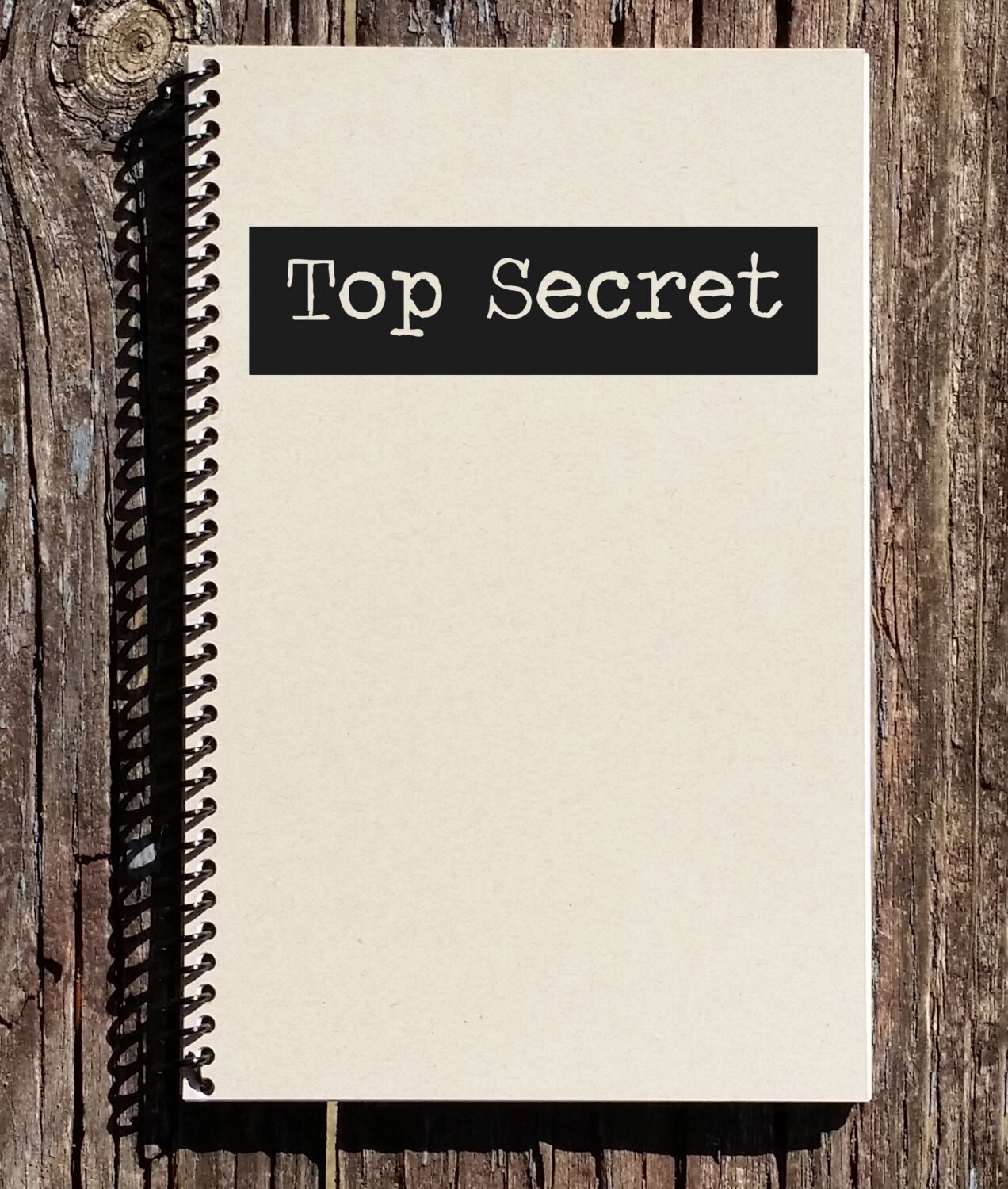 Top Secret Journal - Top Secret Spiral Notebook - Secret