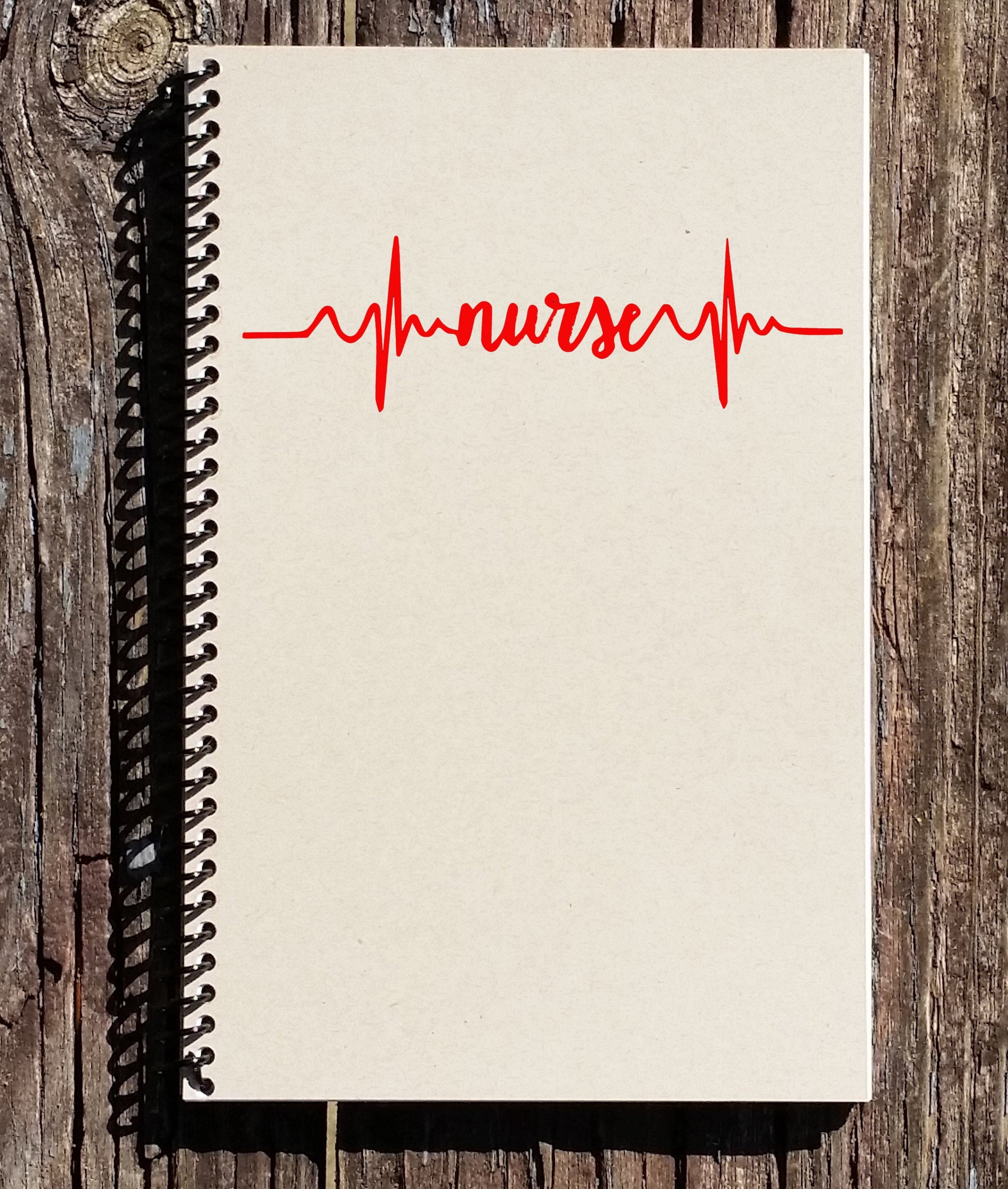 Nurse Notebook Nurse Gift Nurse Journal Nurse Heartbeat Etsy