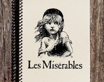 Les Miserables Journal: Recycled Kraft Paper Spiral Notebook