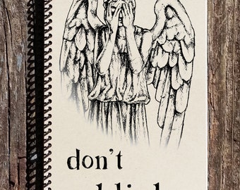 Weeping Angel Journal: Doctor Who Spiral Notebook