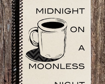 Twin Peaks Inspired Coffee Journal - Twin Peaks Inspired Spiral Notebooks - Coffee Notebook