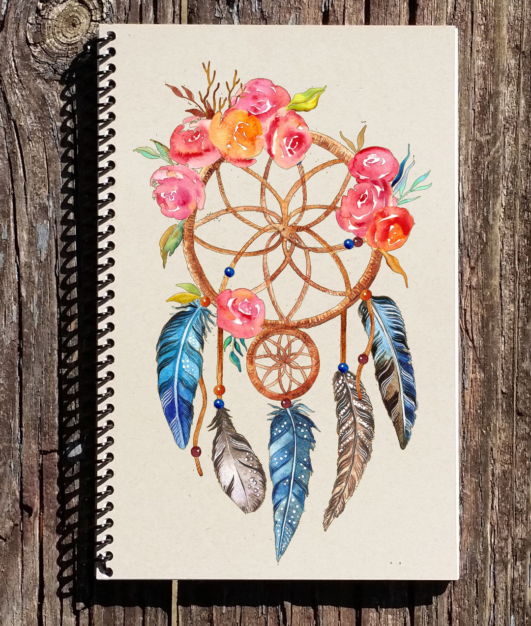 Dream Catcher Journal Bedside Dream Journal Dream Spiral Etsy