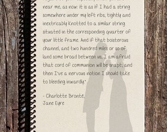 Jane Eyre Journal: Mr. Rochester String Quote Spiral Notebook