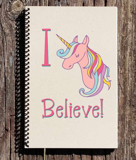 Believe in Unicorns: Cute Unicorn Sketchbook For Girls With No