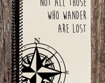Not All Who Wander Journal: Recycled Kraft Paper Notebook
