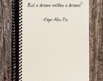 Edgar Allan Poe Journal: Kraft Cover Notebook