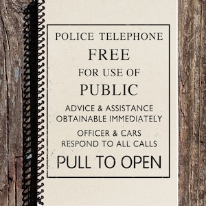 Doctor Who Journal: Police Box Spiral Notebook