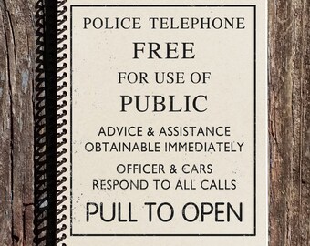 Doctor Who Journal: Police Box Spiral Notebook