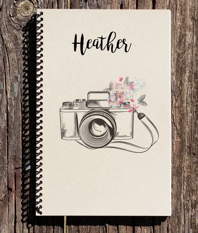 Personalized Camera Notebook Camera Journal Photography Etsy