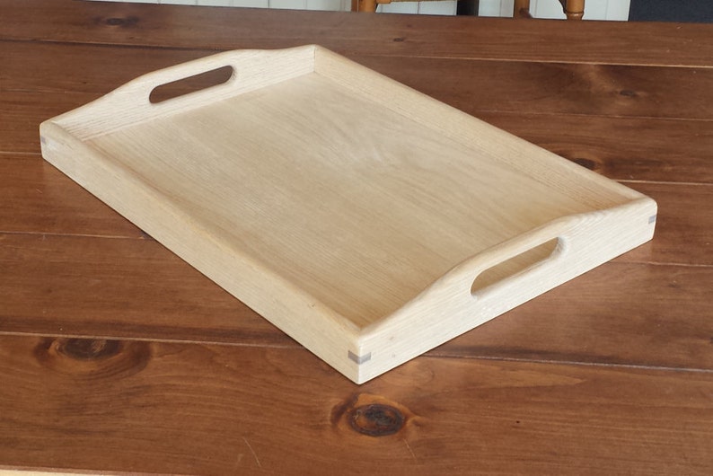 Unfinished Oak Wood Serving Tray Etsy