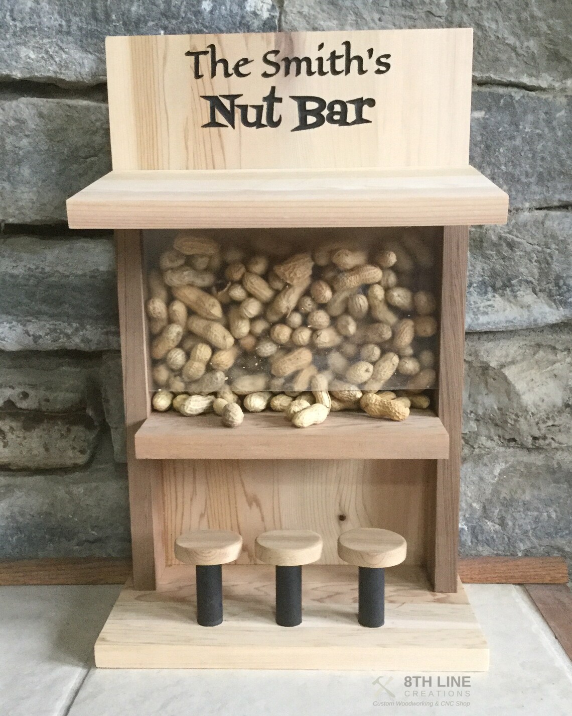Nut Bar Chipmunk Feeder Bird Feeder Squirrel Feeder Garden Etsy