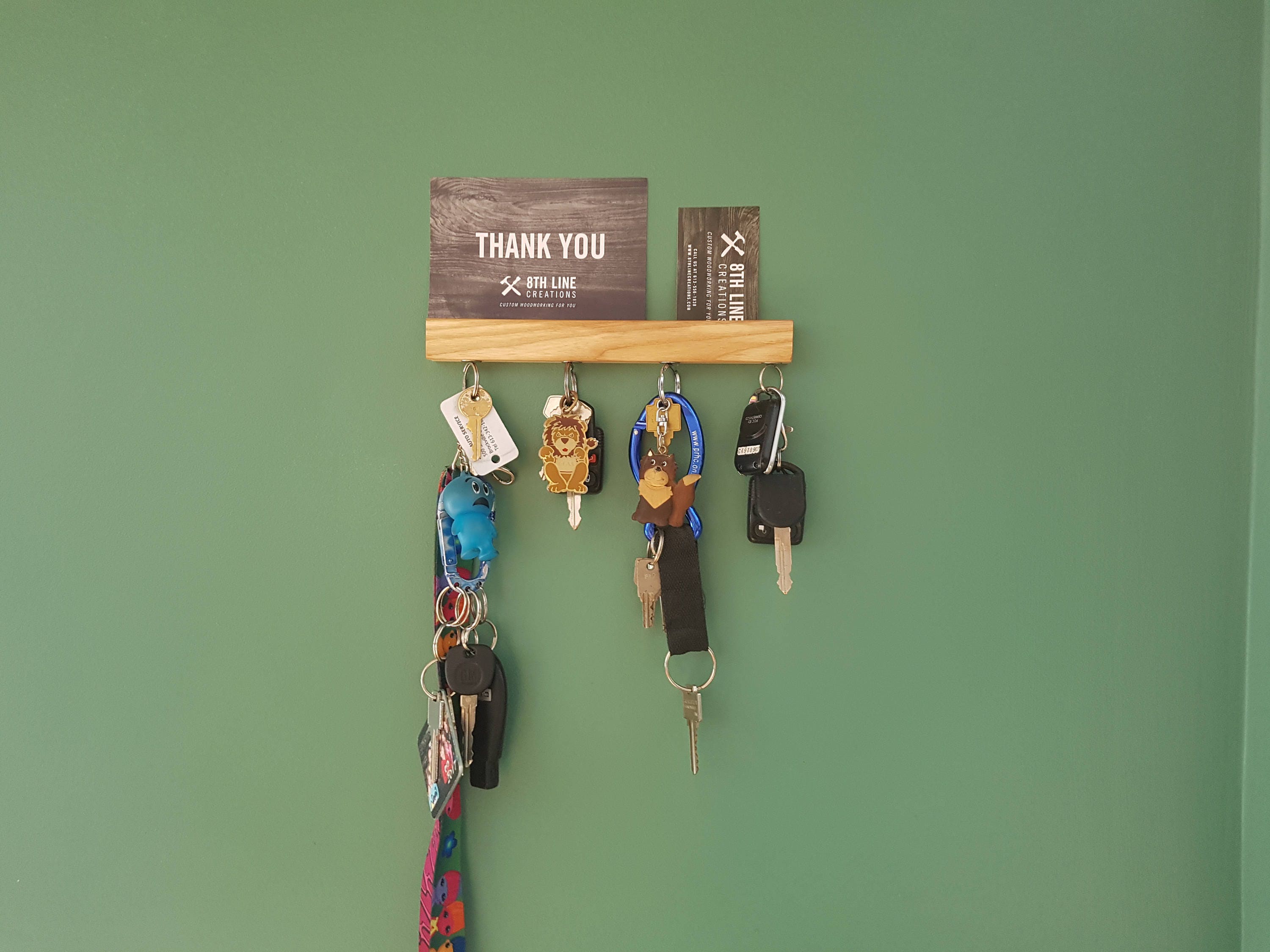 Ash 9 Wall Mounted Key Holder Etsy Canada