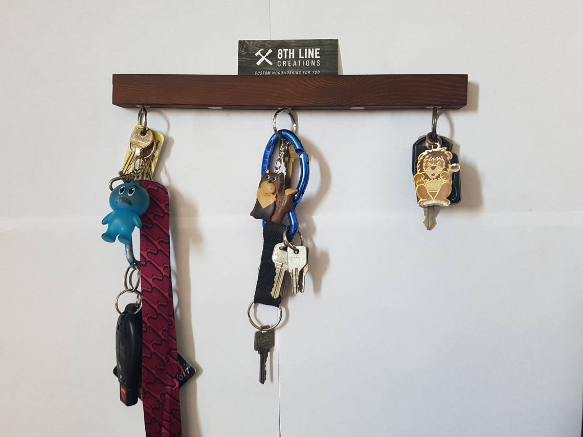 12 Wall Mounted Key Holder Key Organiser Etsy Canada
