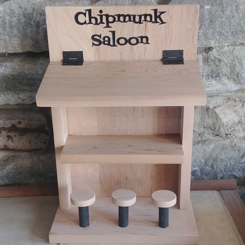 Personalized Chipmunk Feeder Squirrel Feeder Nut Bar Bird Etsy