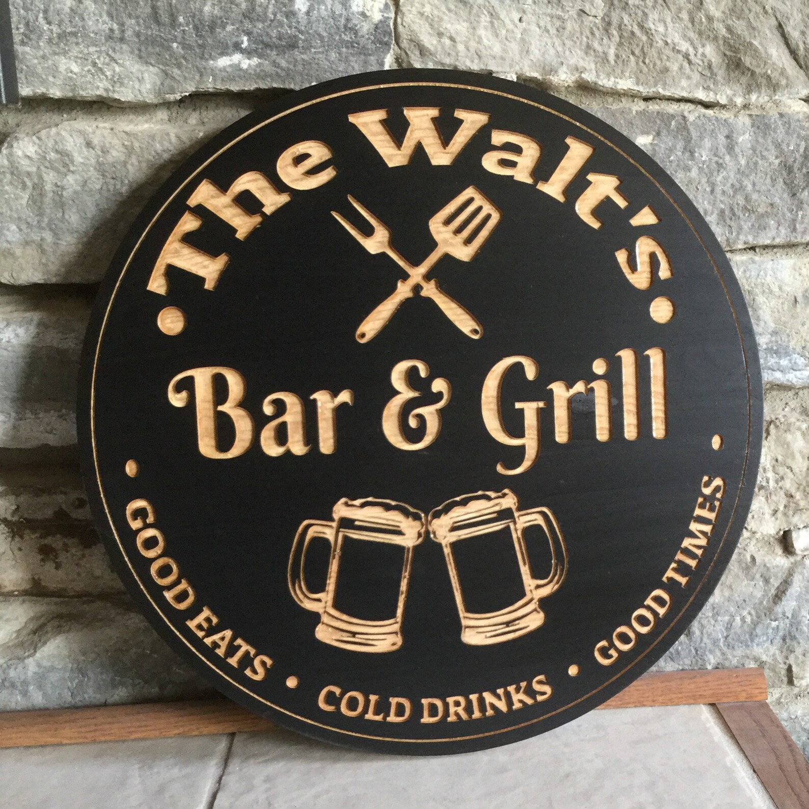 Personalized Bar and Grill Sign Wood Signs Father's Day Etsy Canada