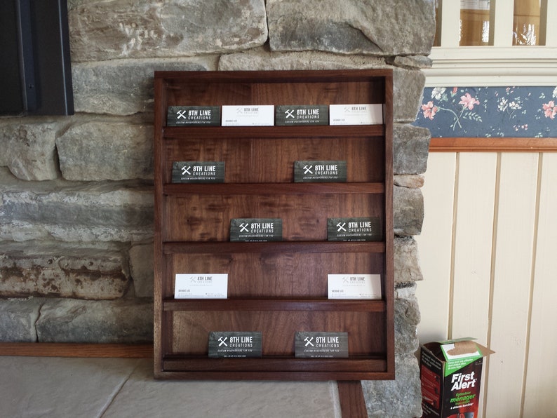 Wall Mounted Business Card Holder | Etsy