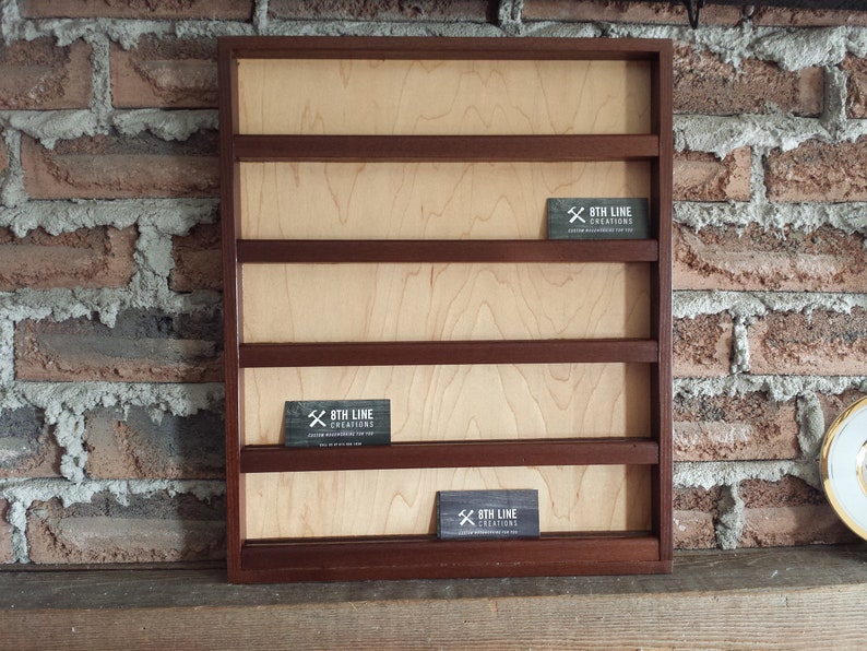 Wall Mounted Business Card Holder Etsy