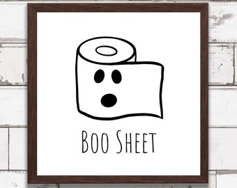 Flush the Toilet Halloween Printable Bathroom Wall Art - Etsy